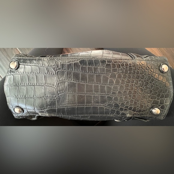 Coach MIA Madison Embossed Leather Purse - black crocodile - Picture 4 of 7